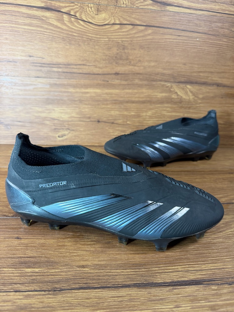 Adidas Predator 24 Elite Laceless Fg Soccer Cleats Men’s Size 7.5 Slip-On Black
